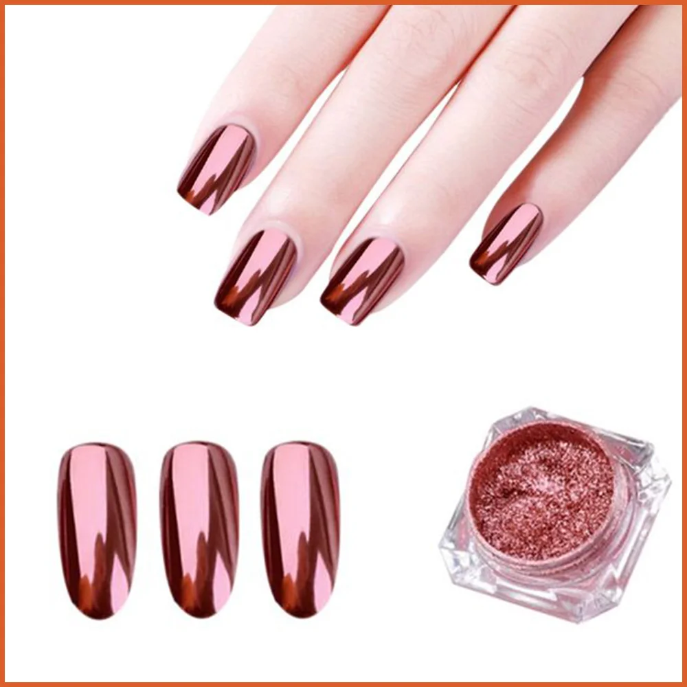 123 Nail Colorful Metal Nail Mirror Glitter Powder Gel Polish Rub Dust Shiny Gold Silver Fine Chrome Flakes Pigment Manicure Fai Da Te