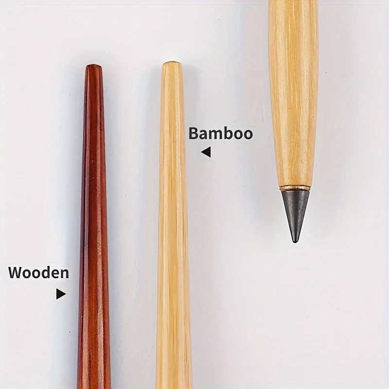 13Pcs/set Everlasting Pencil Unlimited Writing Solid Wooden Pencil HB Replacement Set Student Drawing Art Pencil School Supplies 4