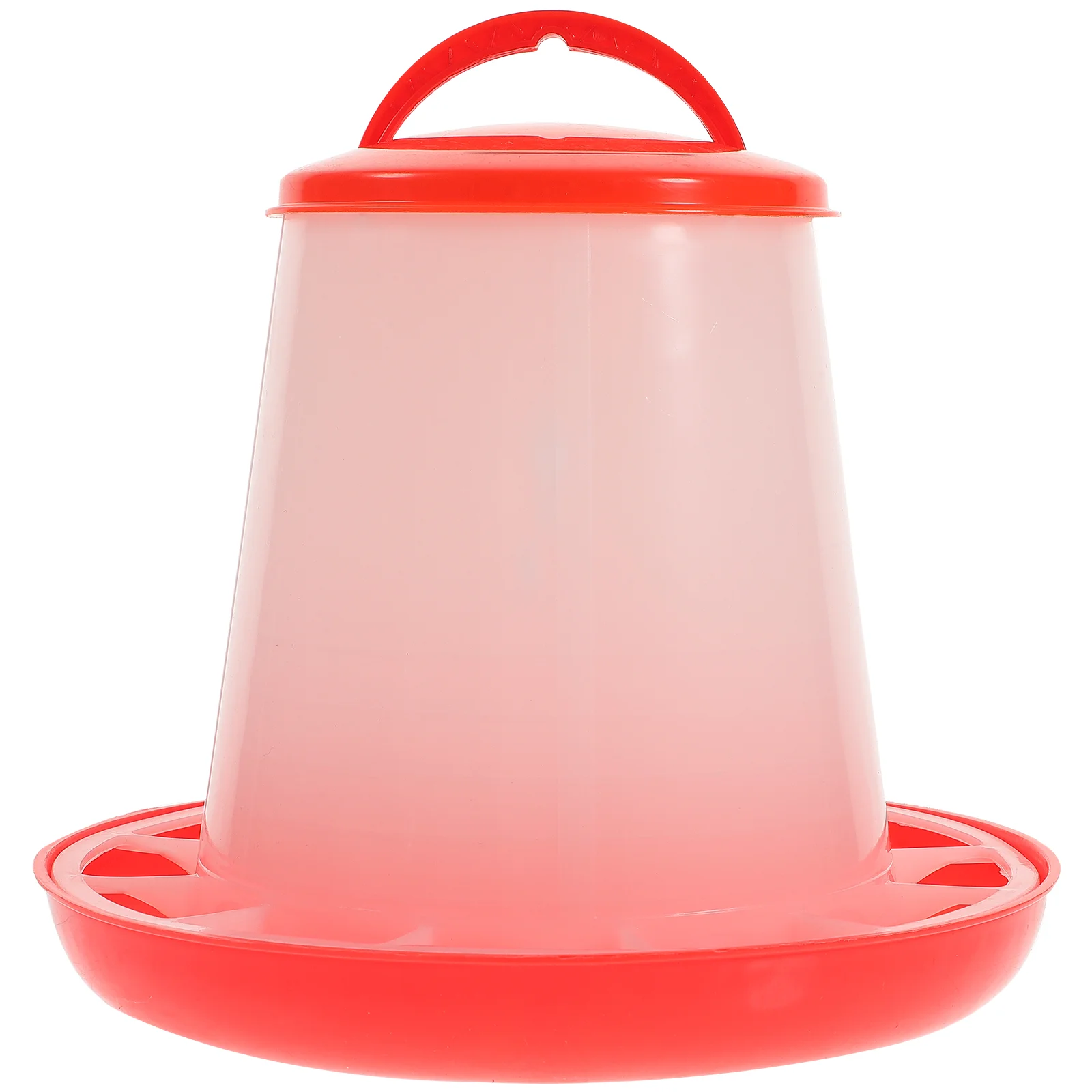 

Bird Feeders Drinking Fountain Anti-spatter Food Troughs Feeding Dish Dispenser Supplies Red