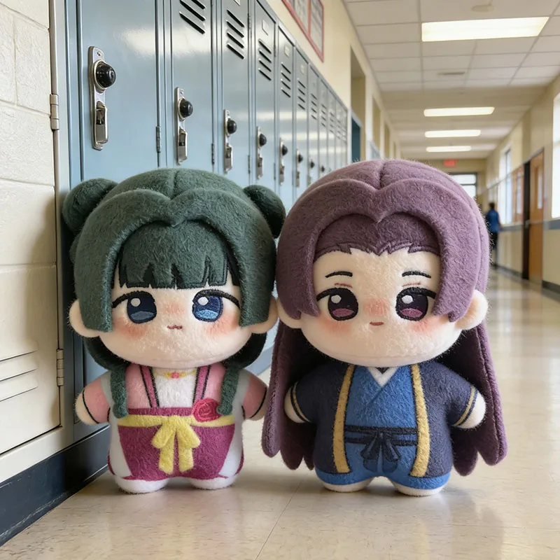 애니메이션 마오마오 약사 플러시 장난감 부드러운 면 인형 마오마오 키체인 백팩 펜던트 마오마오 코스프레 진시 피규어 인형 장난감 선물