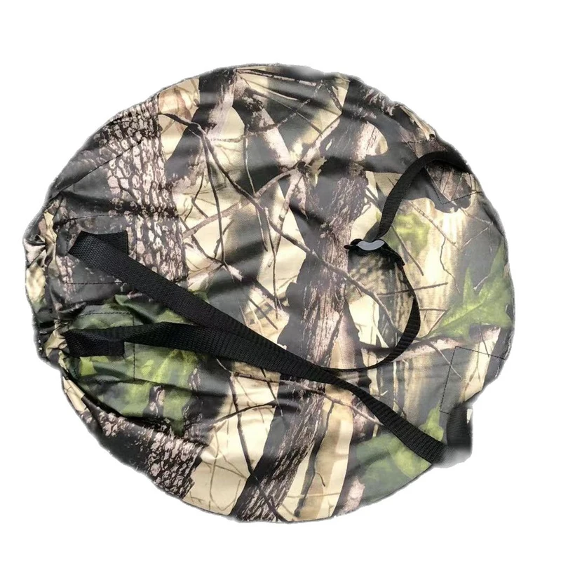 Single Person Pop Up Outdoor Photography Tent 3Sides 6Windows 360 Degree Watching Bird Portable Privacy Camouflage Black Caoted
