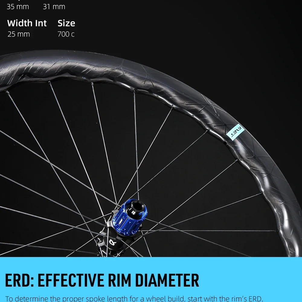 Ryet Gravel-X Carbon Wheelset 1195g Disc Brake Bike Rims 36T