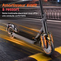 TODIMART N6 Trottinette Électrique Adulte 350W, Vitesse Max 25km/h, Autonomie 25-30km, 8,5 Pouces, Pliable et Portable, Amortisseur Avant, Écran LED, Éclairage Avant et Arrière 3