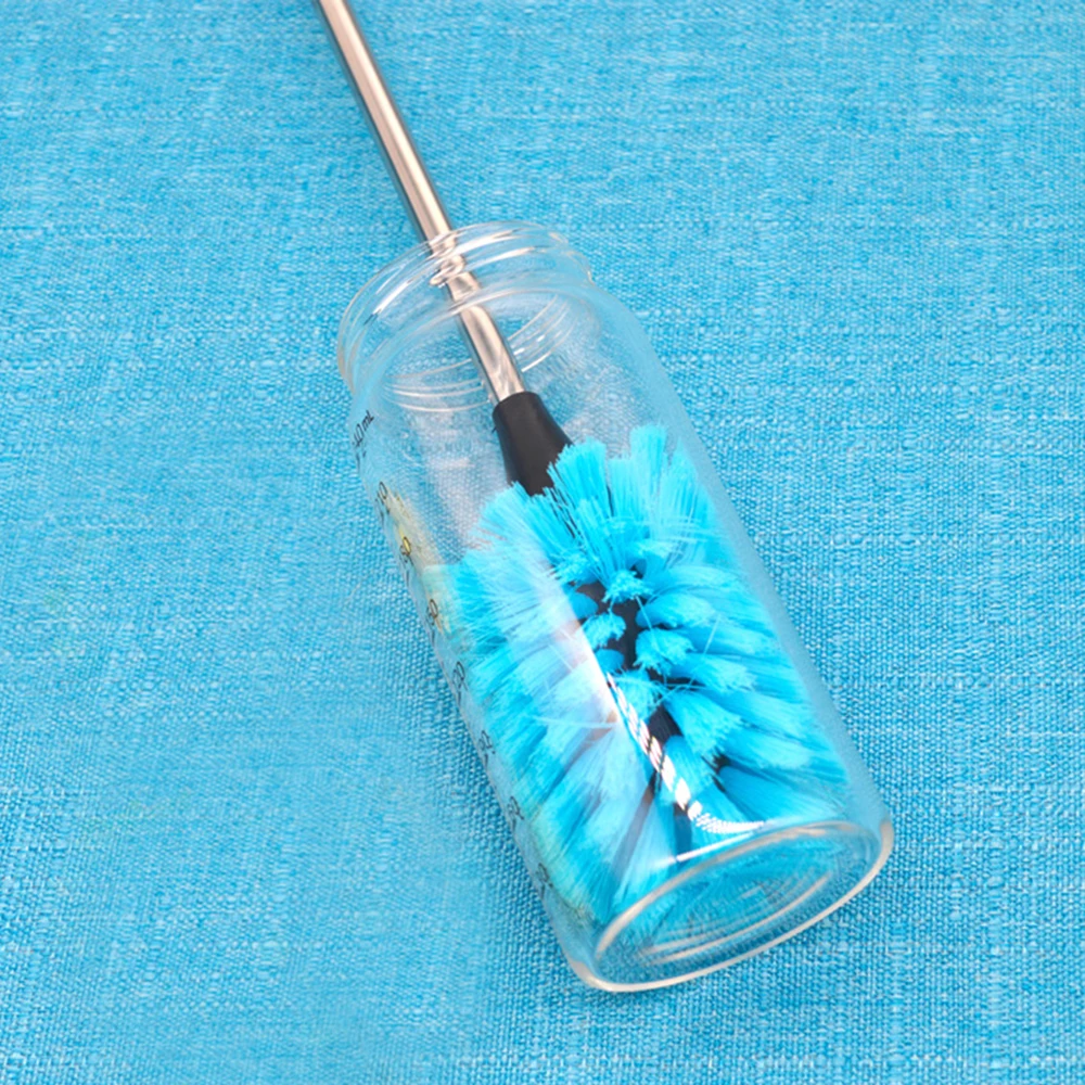 38cm Plastic Long Handle Bottle Thermos Cleaning Brush Household Kitchen Thermos Teapot Cleaner Tool for Wine Glass Baby Bottle 3