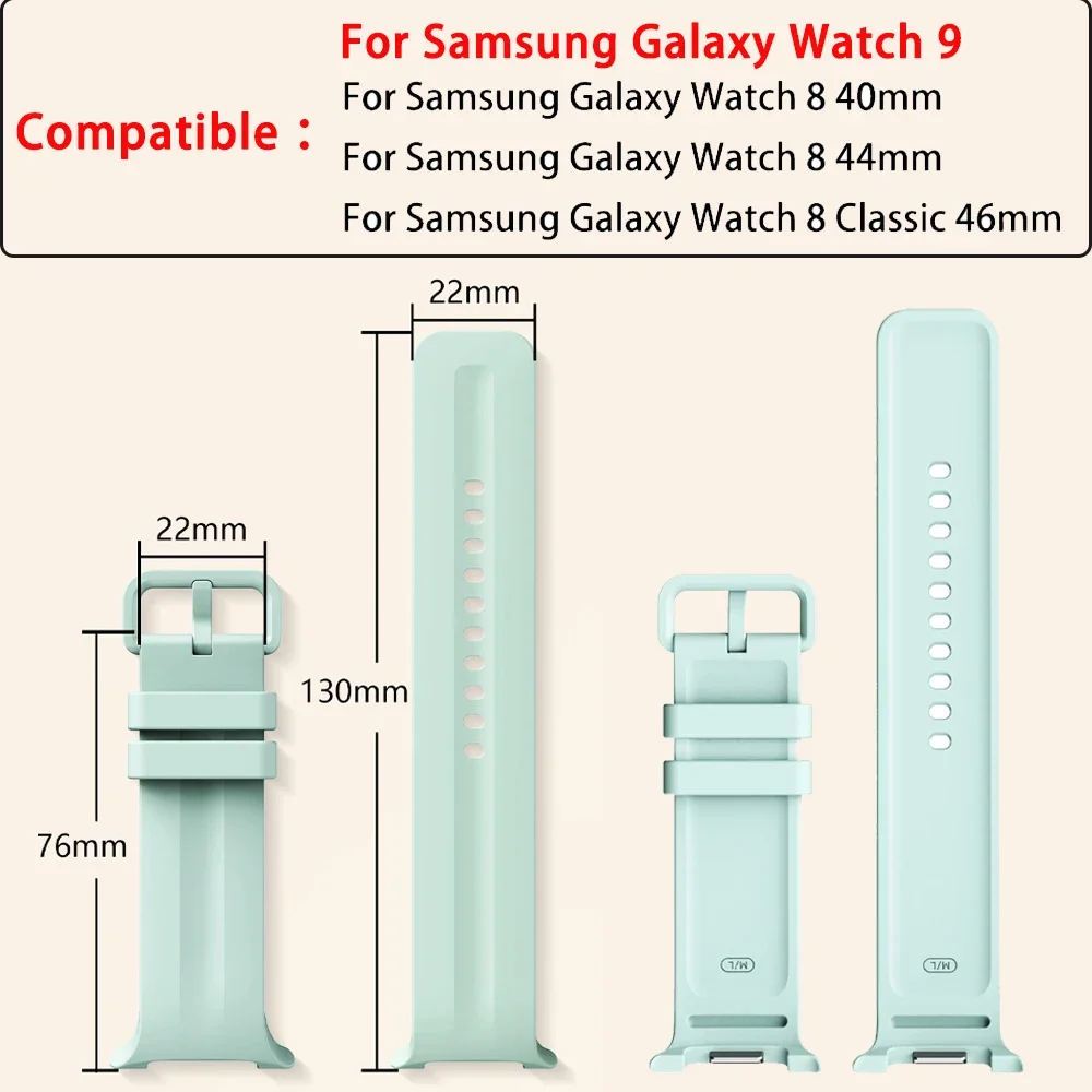 Premium Silicone Sports Strap - Universal Fit Smartwatch Band Accessory