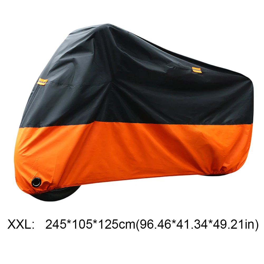 Motorcycle Cover Waterproof Dustproof Outdoor Motorbike Scooter Cover 190T Motors Dust Rain UV Protector Cover For All Season