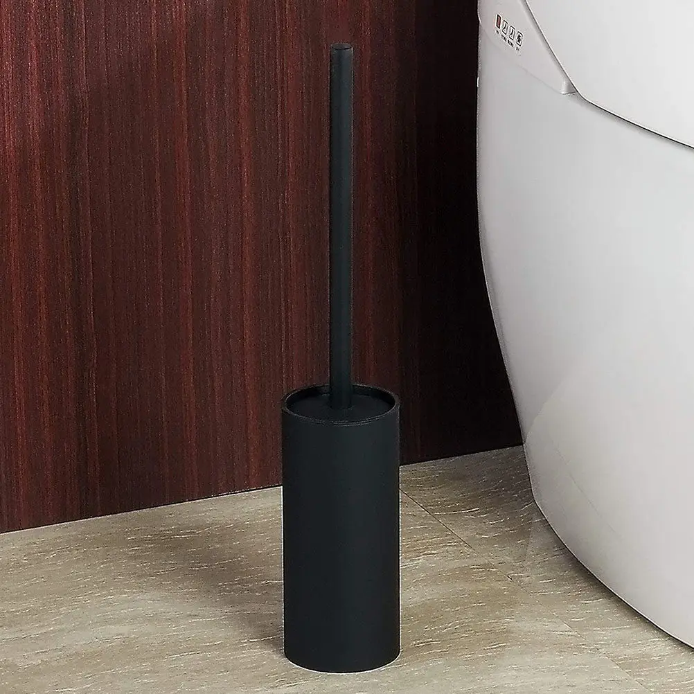 1Pcs 검은 색 화장실 브러시 하드 브리슬 화장실 가스 스토브 냉장고 에어컨 청소 브러시 ??스크러버 용 인체 공학적 핸들