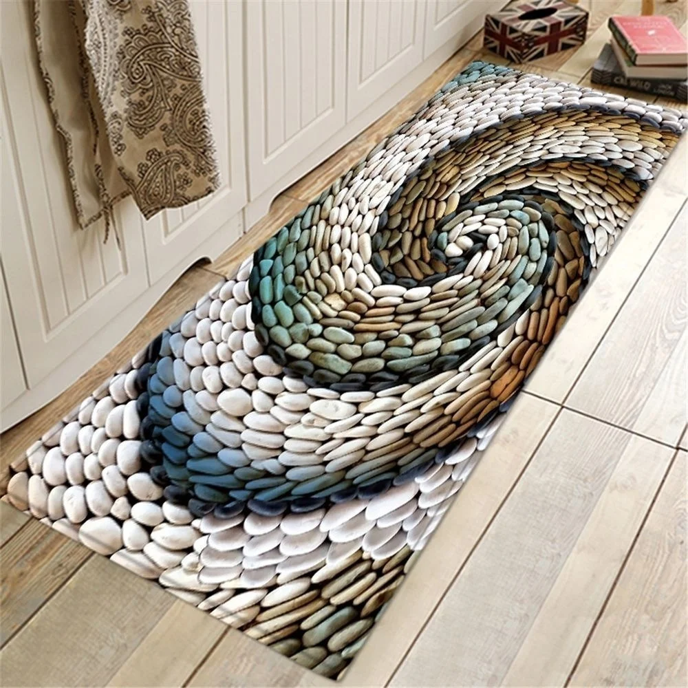 Entrance Door Mat Bathroom Kitchen Carpet Hallway Doormat Anti-Slip Carpet Kitchen Mat Bath Rug Wood Pattern Floor Alfombra