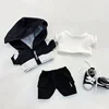 15cm 20cm cotton baby coat windbreaker three piece set 5