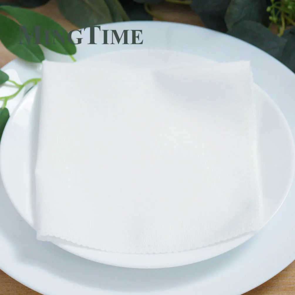 20pcs Linen Napkins Polyester Diner 12inch X 12inch Handkerchief Hanky Wedding Party Supply Birthday Banquet 30cm X 30cm 3