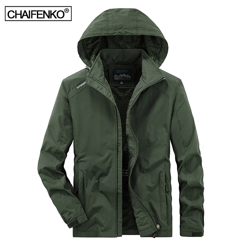 

2022 Spring Autumn Outdoor Windproof Detachable Hood Jacket Men Waterproof Tactical Jacket Outwear Men Casual Fashion Jacket Men
