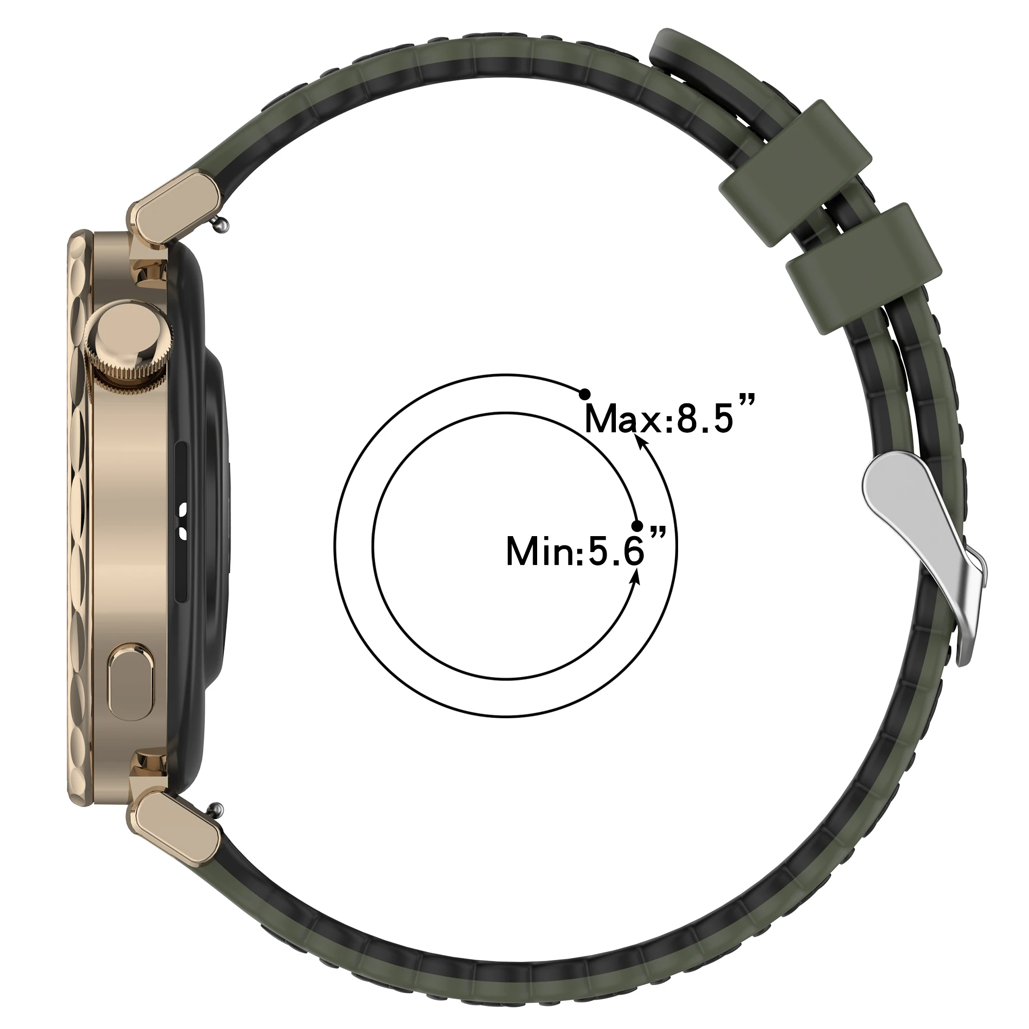 Elegant 18mm Smart Watch Strap Wristband - Premium Bracelet Watchband Accessory