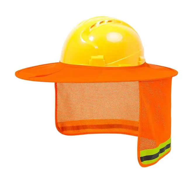 Kemény Sapka Árnyék Kalap Napvédő Napfényviselő, Fényvisszaverő Szalaggal, Összecsukható, Nagy Láthatóságú Nyaki Pajzs