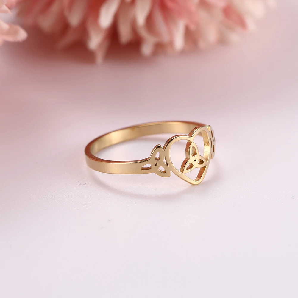 Dawapara Hexenknoten-Ring für Frauen Edelstahl Celtis-Knoten-Ring Hexerei-Amulett Wicca-Schmuck Valentinstag-Geschenk – Detail 19