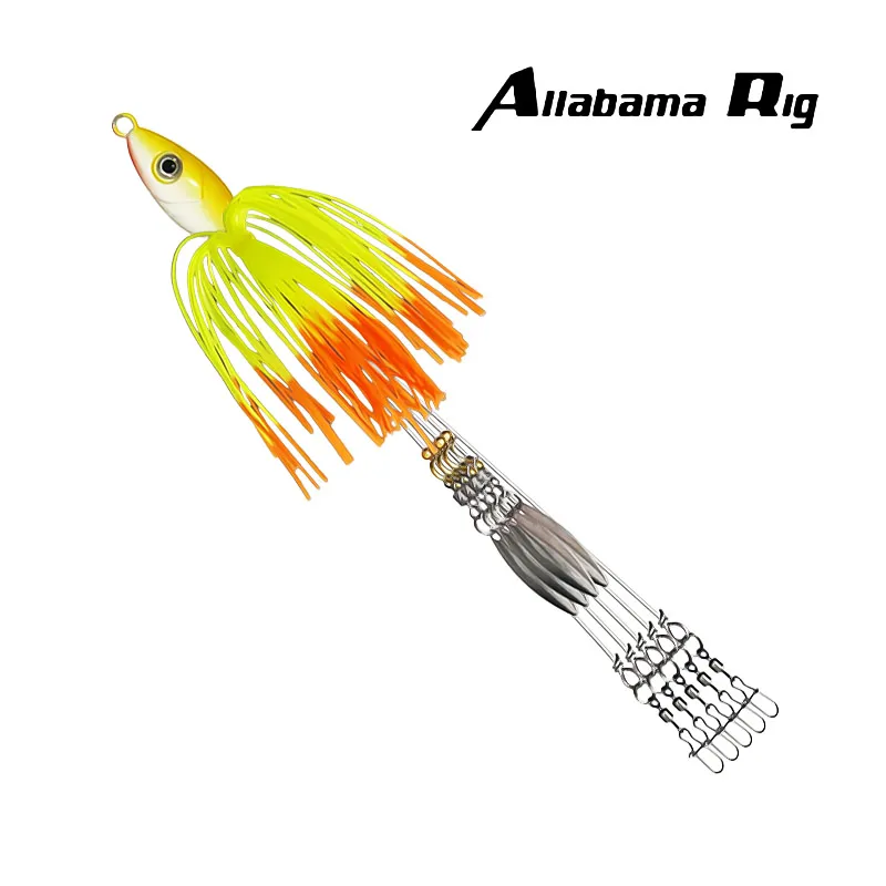 Panzerfaust Angel köder Spinner Regenschirm Jigging Alabama Rig Schwimm löffel Angriffs gruppe Soft Swimbait Swivel Bass Hecht Winter köder – Detail 16
