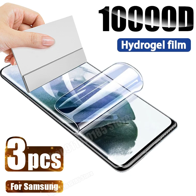 

Гидрогелевая пленка для Samsung A12 A53 A33 A13 A32 A23, пленка для защиты экрана Samsung S23 S22 S21 Ultra S10 S9 S8 Plus, не стекло, 3 шт.