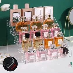 Acrylic Makeup Cosmetics Organizer Nail Polish Lipstick Perfume Storage Rack Holder Clear Mini Figures Toys Display Stand