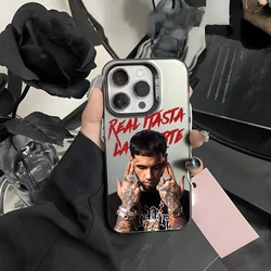 Anuel AA Inspired Black Purple Matte Laser Metallic Aurora Phone Case - iPhone 13 Pro Max (Z1)