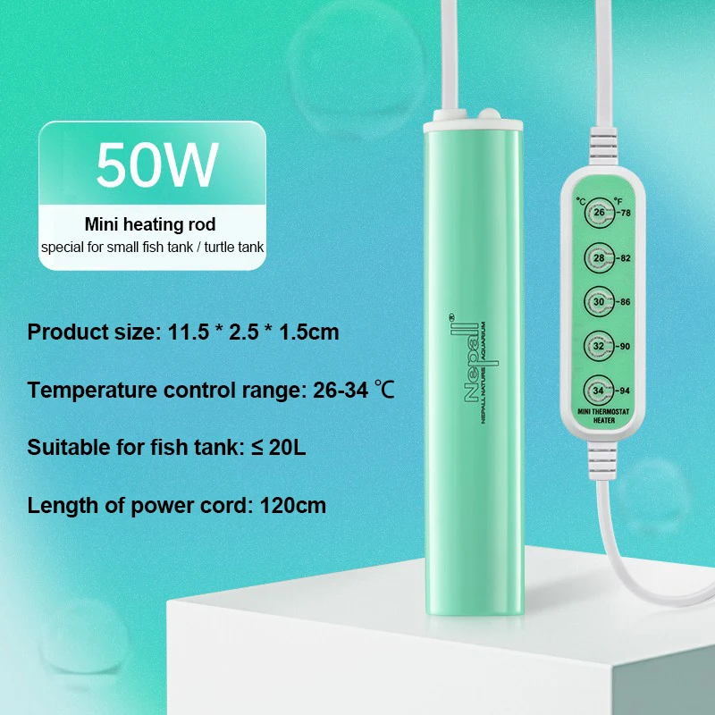 220v Fish Tank Submersible Mini Heater Aquarium Heating Rod Intelligent  Constant Temperature Control Turtle Heating Rod - AliExpress
