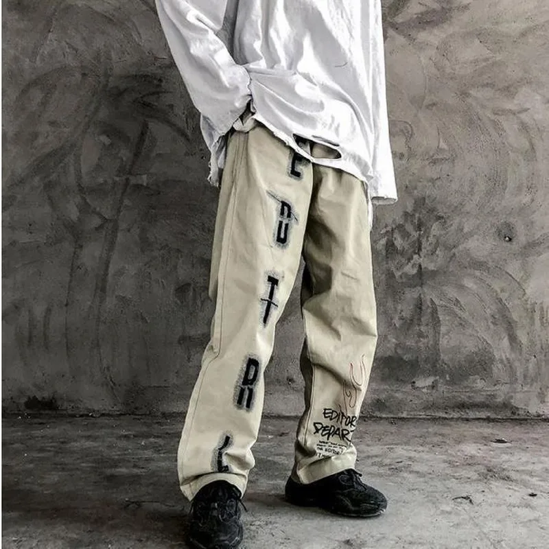Qweek Oversized Mall Goth Pants Women 