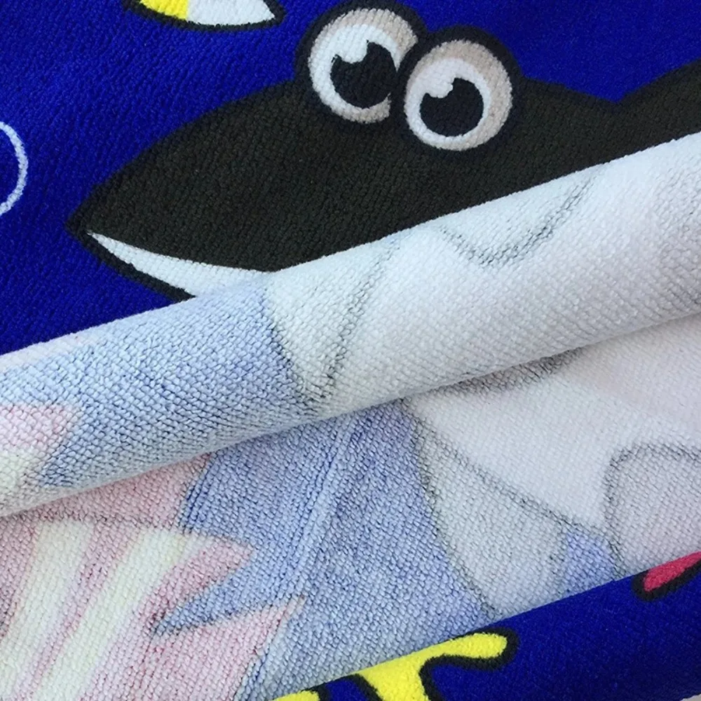 Hooded Poncho Towel for Kids Beach Swimming