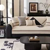 A solid color sofa cushion, a linen cushion for all seasons, and a non-slip cover cloth 6