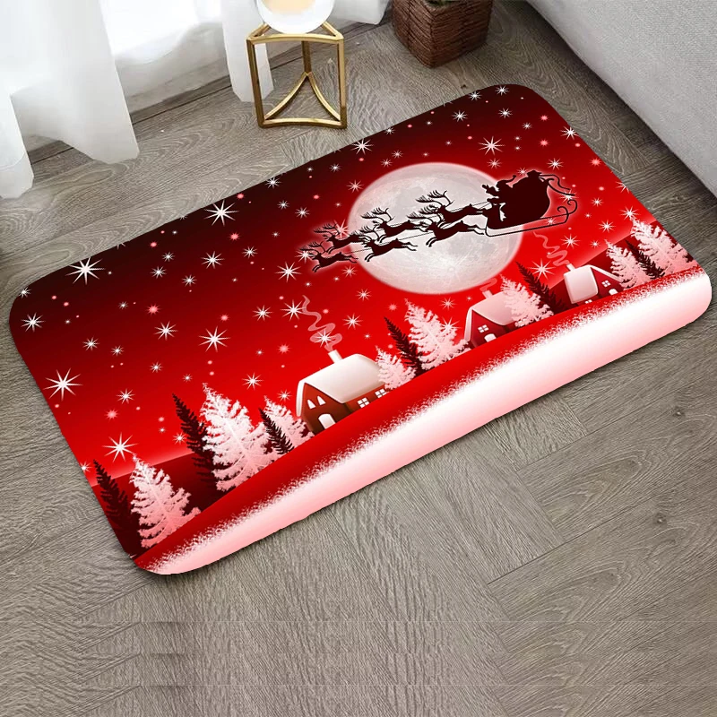 

Christmas Door Mat Rug for Bedroom Mats Kitchen and Home Items Entrance Doormat Living Room Welcome Deal Rugs Custom Carpet Bath