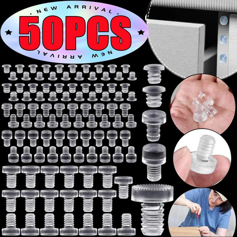 10-50PCS 투명 고무 내장 가구 범퍼 테이블 의자 다리 발 바닥 글라이드 슬라이드 패드 바닥 보호대 충격 방지 액세서리