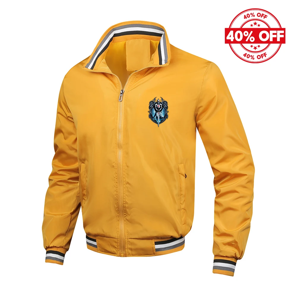 Solid Color Hoodie Coat for Men with Knights Templar Logo