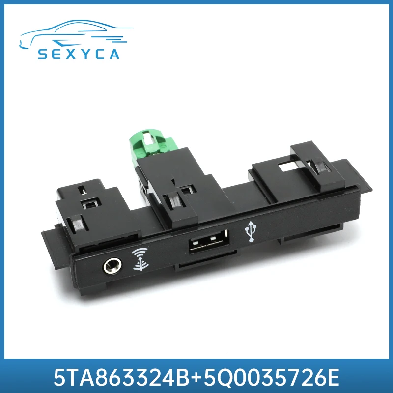 Car Carplay Media Mib2 Usb Aux Ami Plug Socket Switch Harness Per Vw Volkswagen Tiguan Mk2 Touran Muslimex