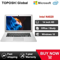 14 Inch FHD Screen Laptop Intel N4020 4GB+64GB Windows 10 Cheap Student Portable Office Notebook Computer Dual-band WIFI Netbook 1