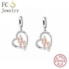 FC Jewelry Fit Original Pan Charms Bracelet 925 Sterling Silver Heart Zircon My Dad My Hero Bead For Making Women Berloque 2025 2
