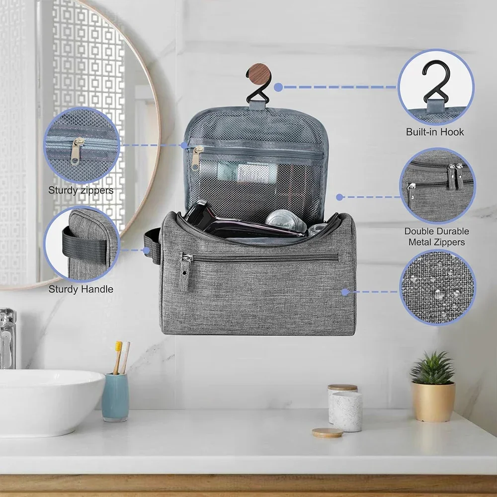 Multi-functional travel storage bag Mens toiletry