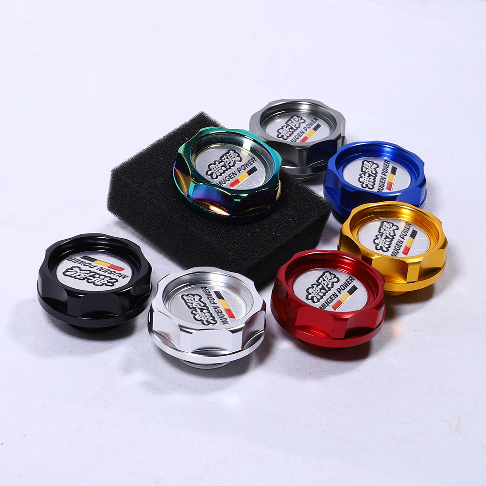 Car Oil Fuel Tank Cap Engine Filler Machine Oil Cover For Honda Civic D/B/H/K/F/L Series Mugen Cover fuel tank cover fuel tank cap oil fuel cap