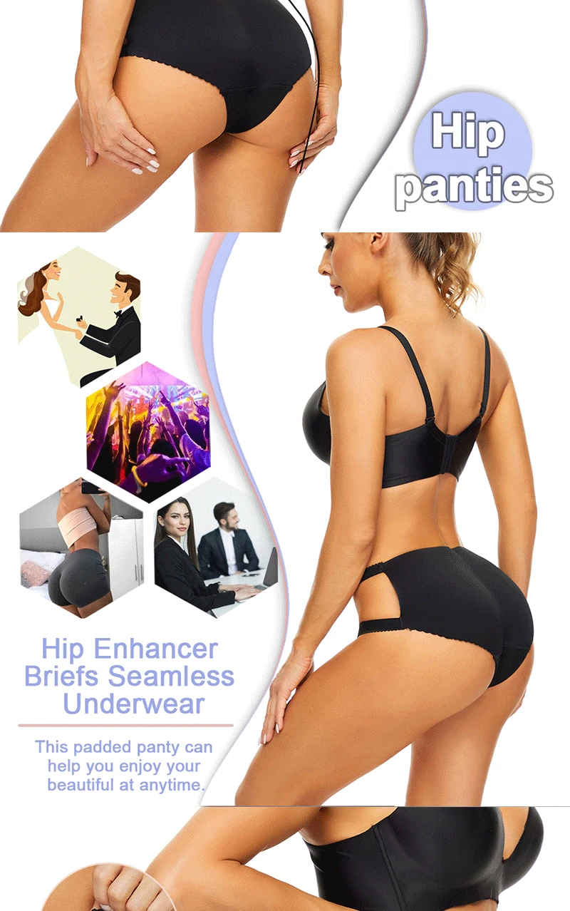 Velssut Women Butt Lifter Hip Enhancer Shaper Panties Body Shapewear Sexy Hip Pad Panties Push Up Shaper Underwear body shaper shapewear