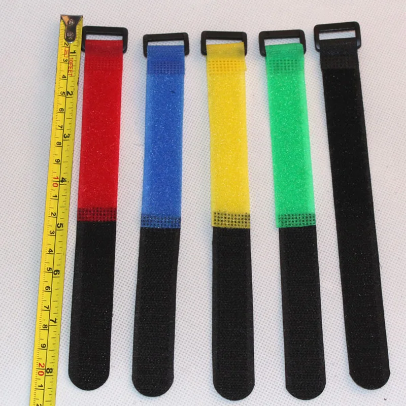 Fishing Rod Tie Holder 10pcs/set Reusable Fishing Rod Tie Holder Strap Suspenders Fastener Hook Loop Cable Cord Tie Belt Fixed Tackle Box Accessories
