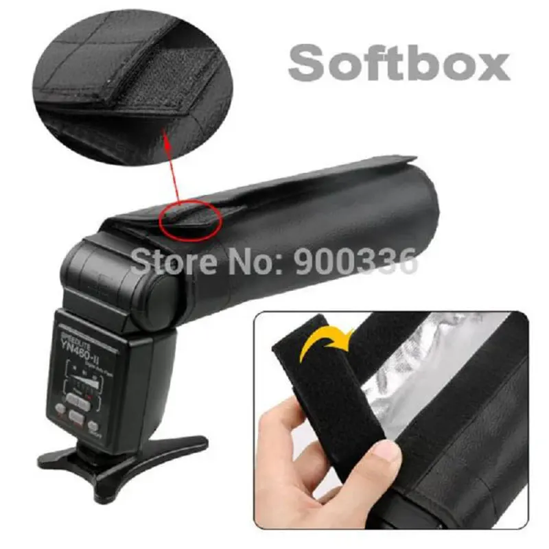 접이식 스누트 플래시 소프트박스 디퓨저, 용누 캐논 580EX 니콘 SB800  고독스 TT520 TT600 TT685 V850 V860II III