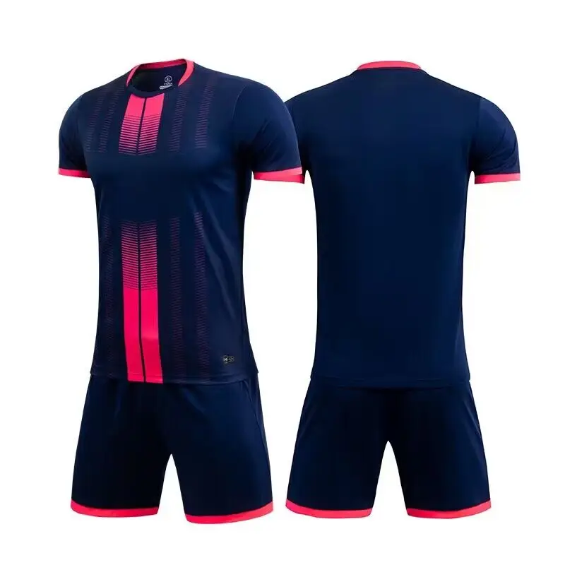 Children Boys Soccer Football Uniforms Short Sleeve Kids Football Uniforms Soccer Tracksuit Jersey Kit