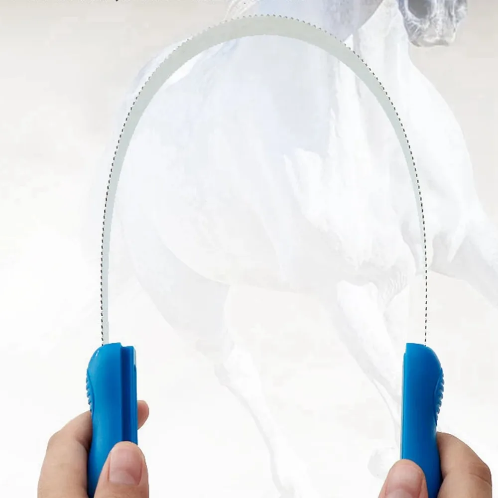 1PC Horse Grooming Comb Equestrian Brush Scraper Nonslip Curry Comb for Animal Cattle All Dogs Types Curry Combo Sweat Scraper 3