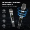 W-KING Portable Bluetooth Speakers 200W RMS, Massive Bass Party Boombox IPX7 Waterproof Speaker Large Loud Outdoor, With 2 Mic 4