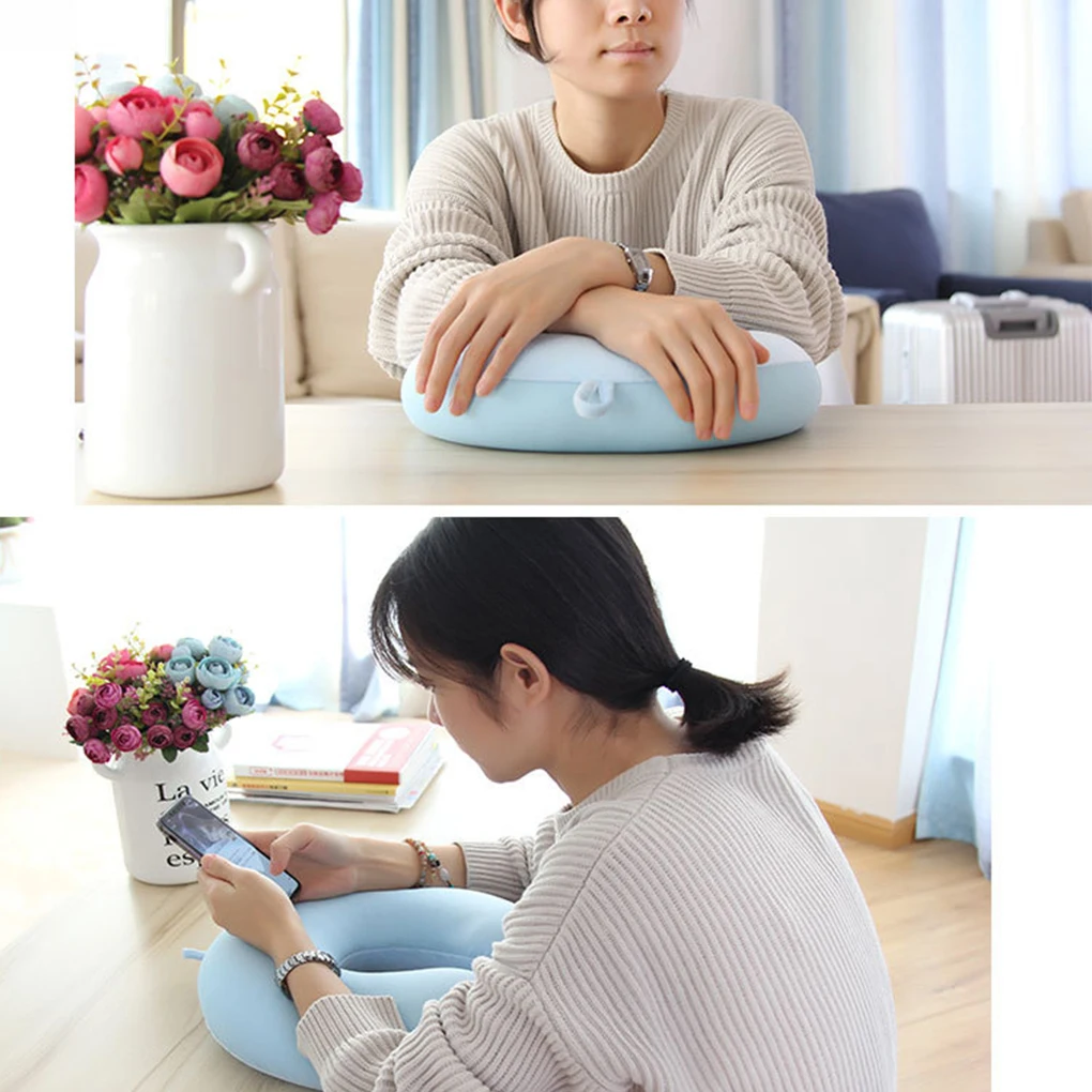 

Portable Neck Pillow Non-toxic Odorless Breathable Travel Cotton Travel Pillow Cushion EPS Foam