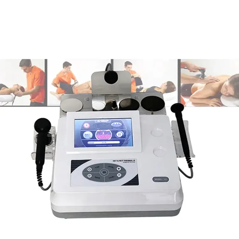 

RET CET 448khz Indiba Tecar Physiotherapy Therapy Portable Multi-function Equipment Pain Relief Slimming Machine