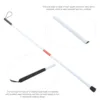Blind Cane Stick for Visual Impaired Foldable Cane Collapsible Reflective White and Red Walking Stick for Blind Visual Impaired 4
