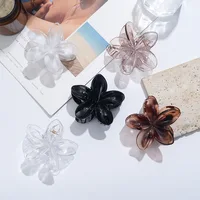 Blume Haarspange Schwarz