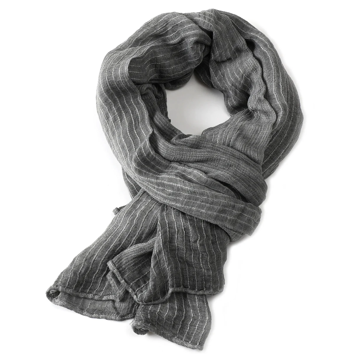 Einfarbig Baumwolle Leinen Männer Schals Herbst Winter Warme männer Schal Kurze Quaste Bufanda Männlichen Zubehör Pashmina Schal – Detail 9