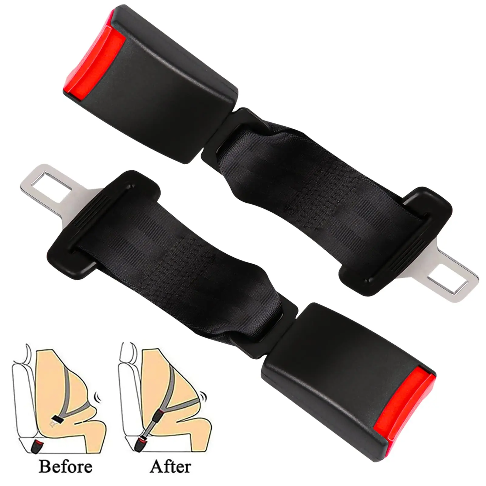 1pcs Car seat belt extension belt universal child safety seat extender  Maternity seat belt seat belt extension head Safe driving