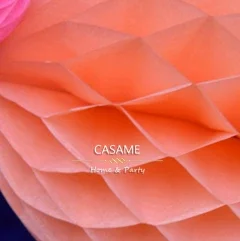 thumbnail image 1 of 1Pcs 4/6/8inch Chinese Round Hanging Paper Honeycomb Flowers Balls Crafts Party Wedding Home DIY Decoration Paper Lantern Pompom, 1 of 5