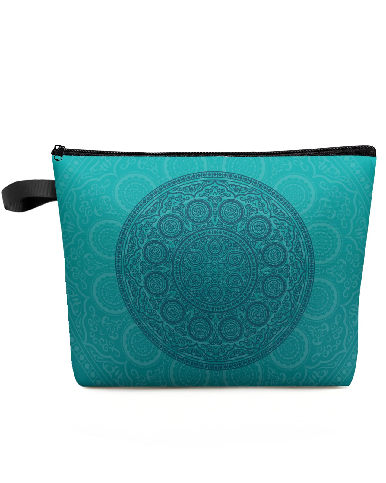 

Turquoise Mandala Bobo Makeup Bag Pouch Travel Essentials Lady Women Cosmetic Bags Toilet Organizer Kids Storage Pencil Case