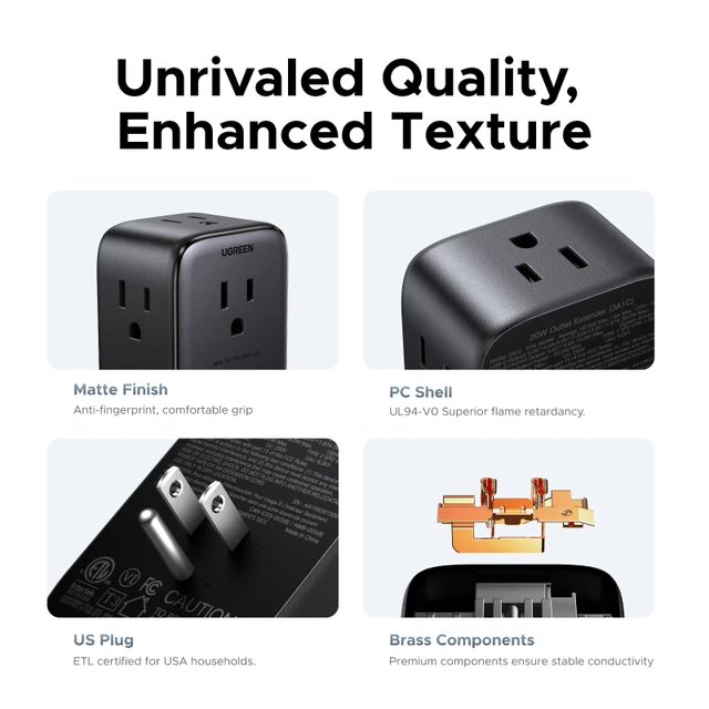 UGREEN 20W Power Strip 6