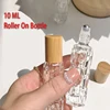 10ml Portable Thick Glass Roller Essential Oil Perfume With Balls Bottles Travel Refillable Rollerball Vial Travel Roll On Vials 1